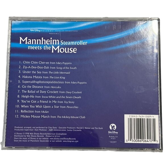 Mannheim Steamroller Meets The Mouse CD Disney Songs - Picture 3 of 3